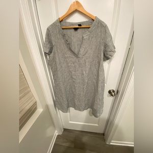 1X Tahari 100% Linen Striped Dress/Cover Up